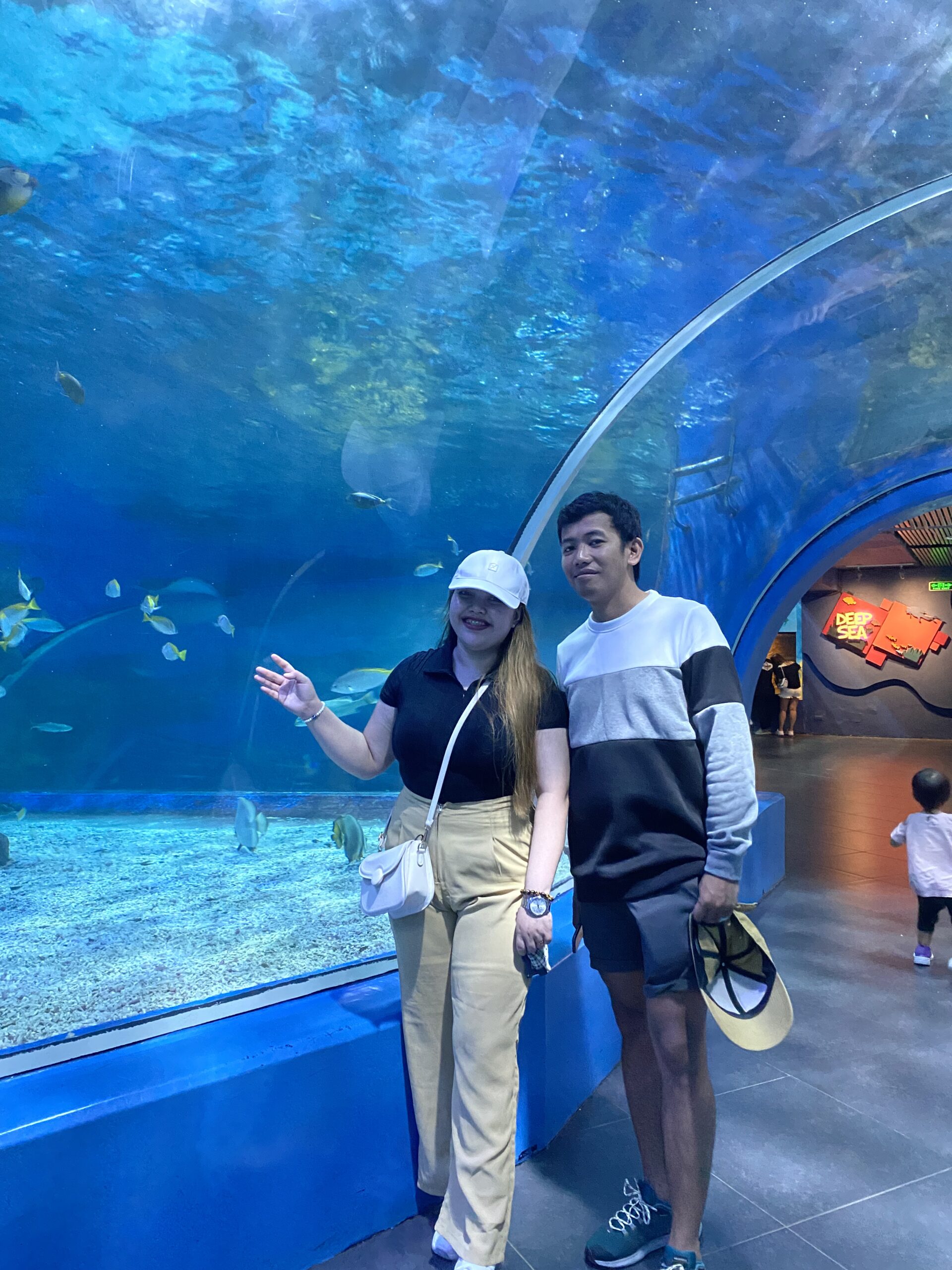 Man and woman standing together