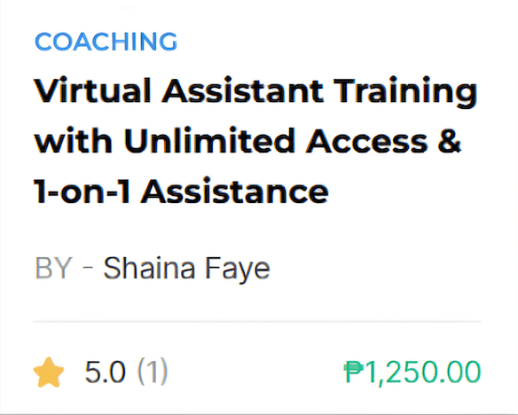 Coaching Virtual Assistant Training